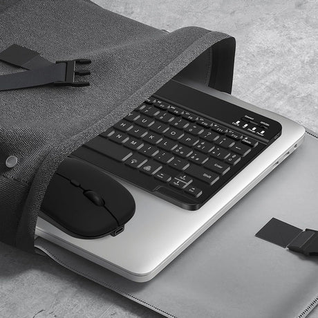 Tastatura Techsuit AirCombo (WKM1), Wireless, RGB, 1600 DPI, Negru