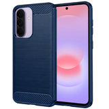 Husa de protectie Techsuit Carbon Silicone compatibil cu Samsung Galaxy A37 5G / A36 5G / A56 5G, Albastru