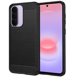 Husa de protectie Techsuit Carbon Silicone compatibil cu Samsung Galaxy A37 5G / A36 5G / A56 5G, Negru