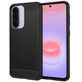 Husa de protectie Techsuit Carbon Silicone compatibil cu Samsung Galaxy A37 5G / A36 5G / A56 5G, Negru