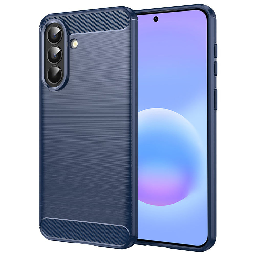 Husa de protectie Techsuit Carbon Silicone compatibil cu Samsung Galaxy A57 5G, Albastru