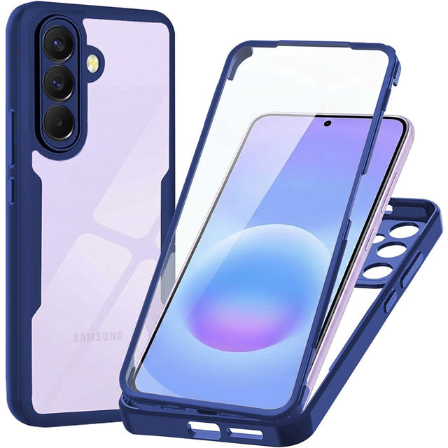 Folie de protectie Techsuit ColorVerse 360 Series + compatibil cu Samsung Galaxy A57 5G, Albastru