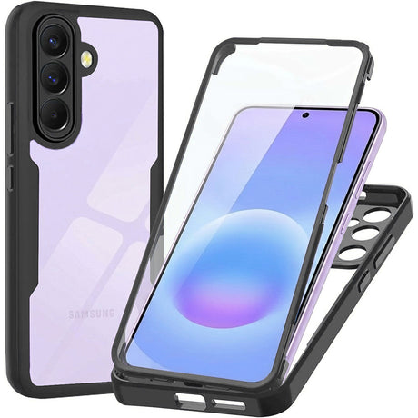 Folie de protectie Techsuit ColorVerse 360 Series + compatibil cu Samsung Galaxy A57 5G, Negru