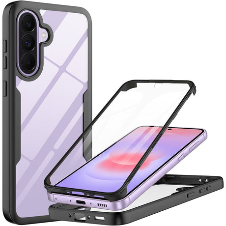 Folie de protectie Techsuit ColorVerse 360 Series + compatibil cu Samsung Galaxy A37 5G / A36 5G / A56 5G, Negru