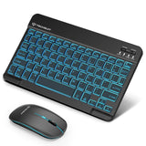 Tastatura Techsuit AirCombo (WKM1), Wireless, RGB, 1600 DPI, Negru