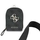 Suport Guess Universal Strap 4G Metal Logo (GUUCNKP4DGMK), with Small Purse for Accesories, Adjustable, Eco Leather, Negru