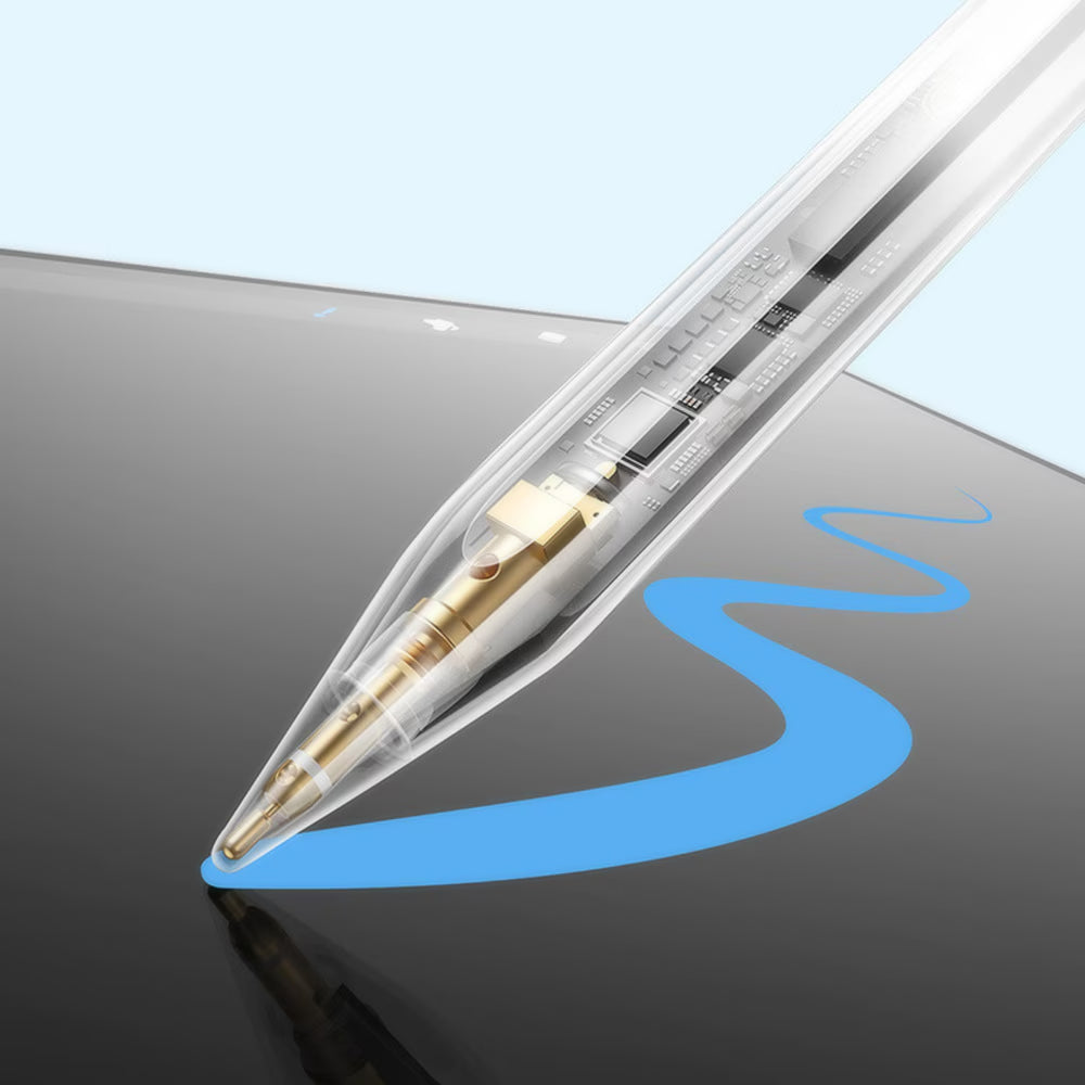 Stylus Baseus Stylus Pen Smooth Writing 3 Series (P80080806213-00), with Magnetic Wireless Charging, 140mAh, Palm-Rejection, Alb