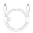 Cablu Techsuit (PCB130), Type-C to Type-C, Fast Charging, 60W, 480Mbps, Aluminum Alloy, 1m, Alb