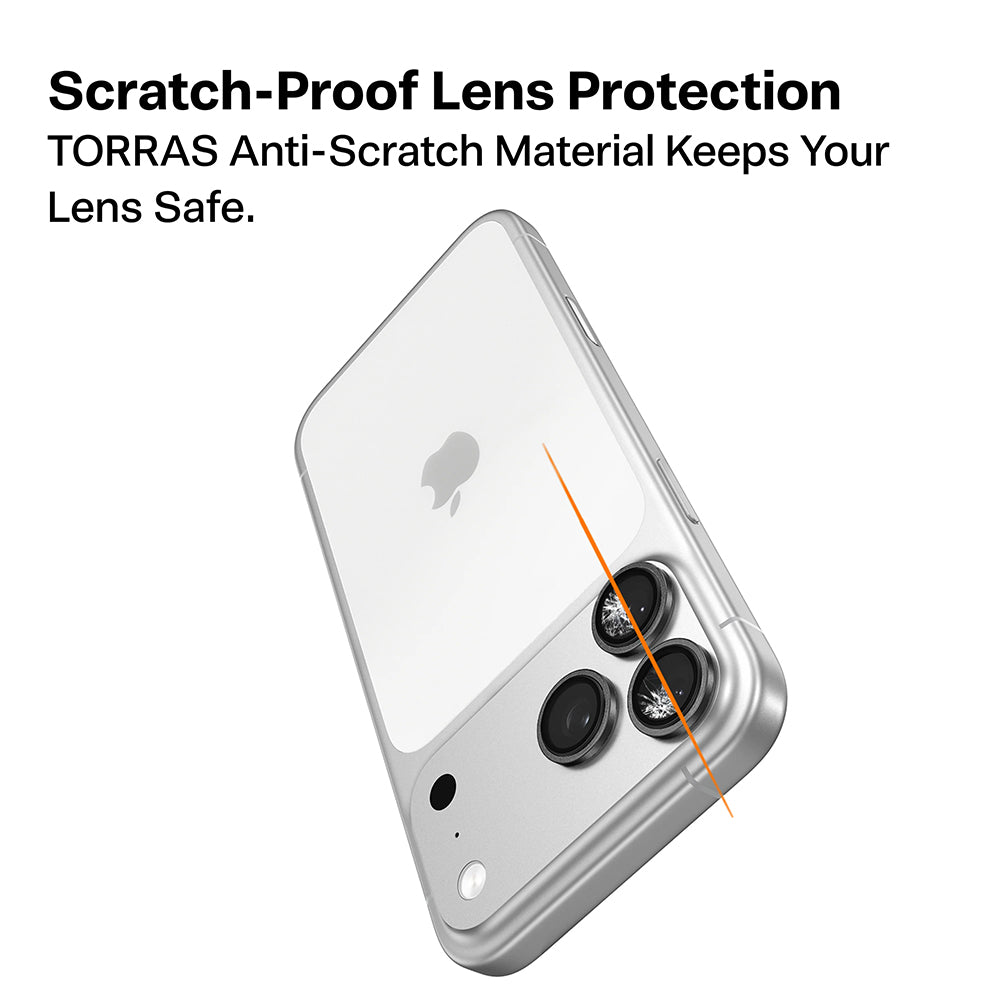 Folie de protectie Torras Lensguard compatibil cu iPhone 17 Pro / iPhone 17 Pro Max, Portocaliu