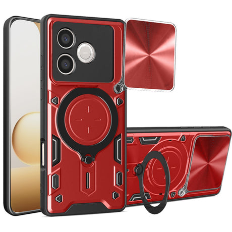 Husa de protectie Techsuit CamGuard Pro compatibil cu Honor 600 Lite, Rosu