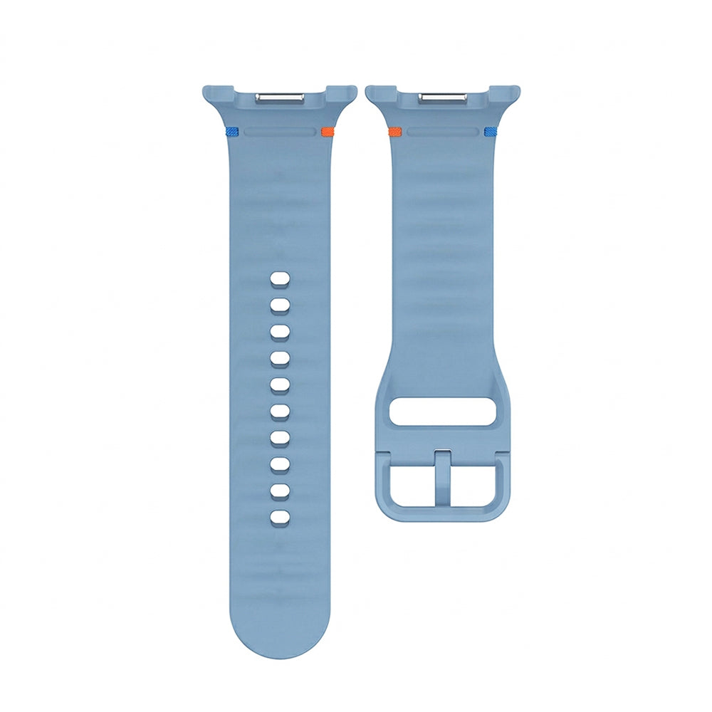 Curea smartwatch Techsuit Watchband (W079) compatibil cu Samsung Galaxy Watch8 40mm/Watch8 44mm/Watch8 Classic, Denim Blue