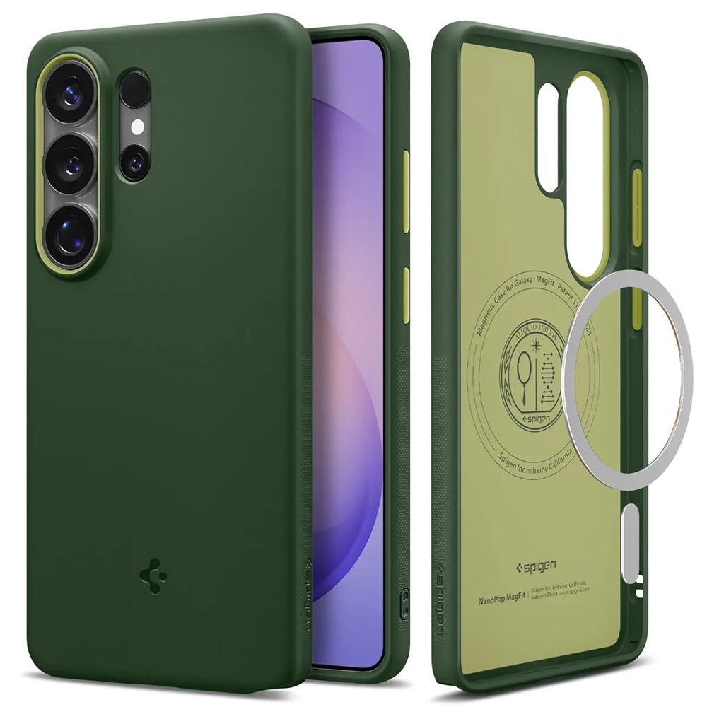 Husa de protectie Spigen Caseology Nano Pop MagSafe (ACS11039) compatibil cu Samsung Galaxy S26 Ultra, Avo Green