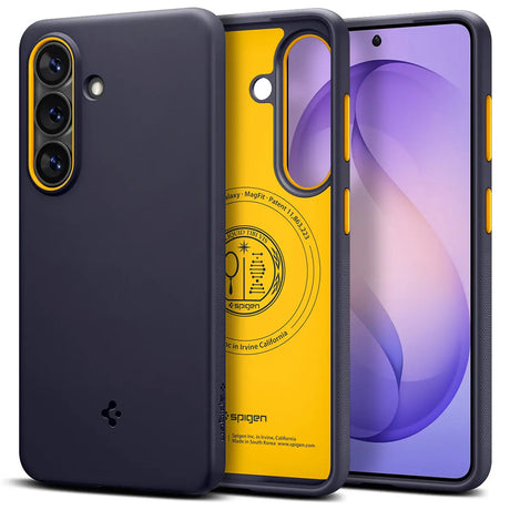 Husa de protectie Spigen Caseology Nano Pop MagSafe (ACS11065) compatibil cu Samsung Galaxy S26, Albastru Berry Navy