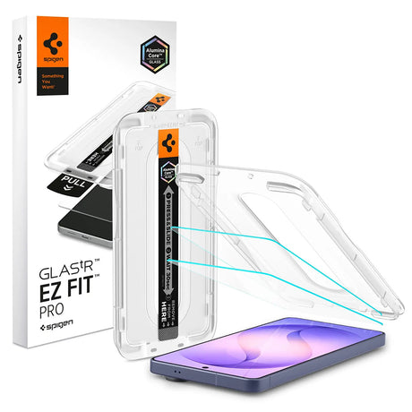 Folie de protectie Spigen (set de 2) Glas.tR EZ-FIT Pro Anti-Reflection (AGL11069) compatibil cu Samsung Galaxy S26 Ultra, Transparent
