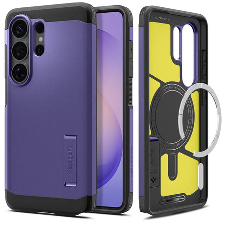 Husa de protectie Spigen Tough Armor MagSafe (ACS11209) compatibil cu Samsung Galaxy S26 Ultra, Ash Violet