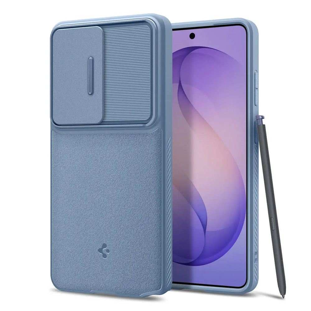 Husa de protectie Spigen Optik Armor (ACS11226) compatibil cu Samsung Galaxy S26 Ultra, Albastru Deschis