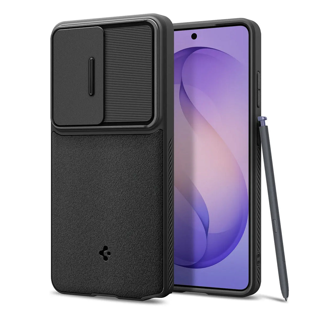 Husa de protectie Spigen Optik Armor (ACS10687) compatibil cu Samsung Galaxy S26 Ultra, Negru