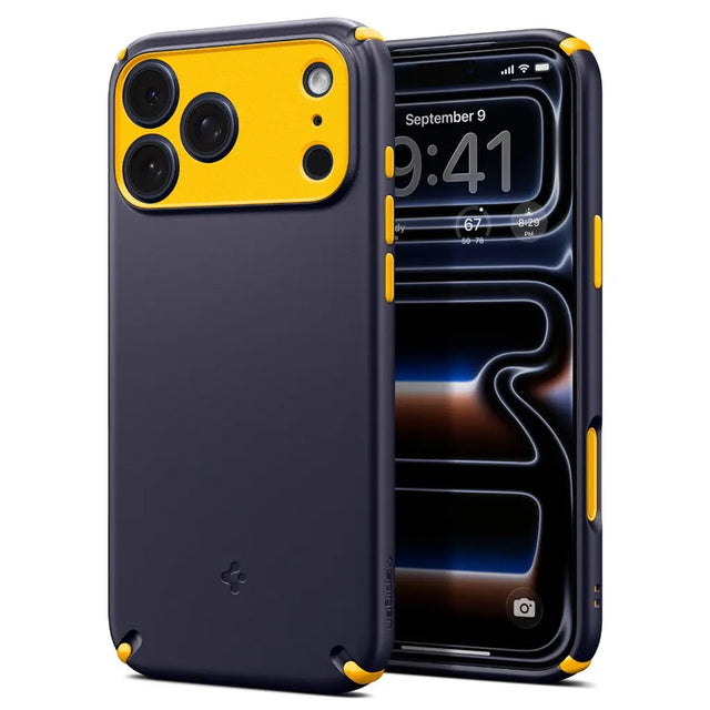 Husa de protectie Spigen Caseology Nano Pop Hybrid MagSafe (ACS11149) compatibil cu iPhone 17 Pro, Albastru Berry Navy