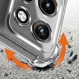 Husa de protectie Techsuit Shockproof Clear Silicone compatibil cu Motorola Edge 70 Fusion, Transparent