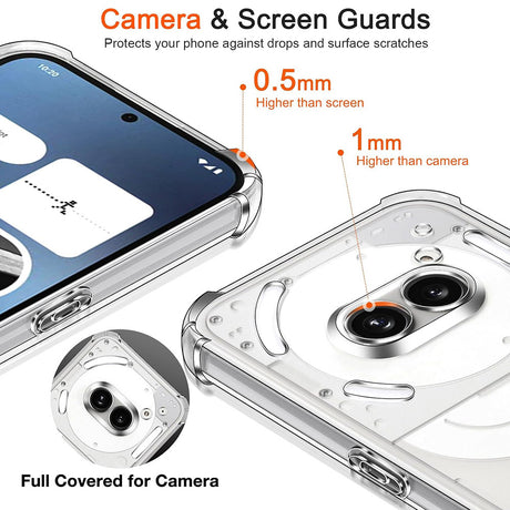Husa de protectie Techsuit Shockproof Clear Silicone compatibil cu Nothing Phone (4a), Transparent