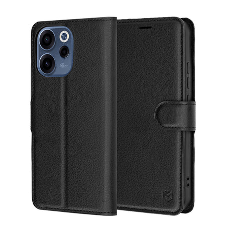 Husa de protectie Techsuit Leather Folio compatibil cu Oppo Reno15 F / Reno15 FS 5G, Negru