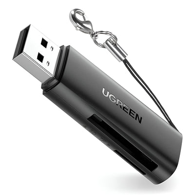 Ugreen Card Reader CM264 (60722), USB to SD/TF Card, 5Gbps, 512GB, Plug&Play, Negru