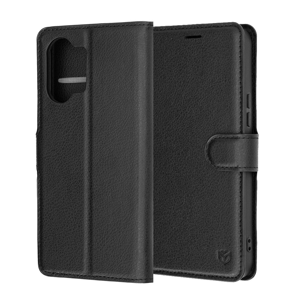 Husa de protectie Techsuit Leather Folio compatibil cu Xiaomi Poco X8 Pro Max, Negru
