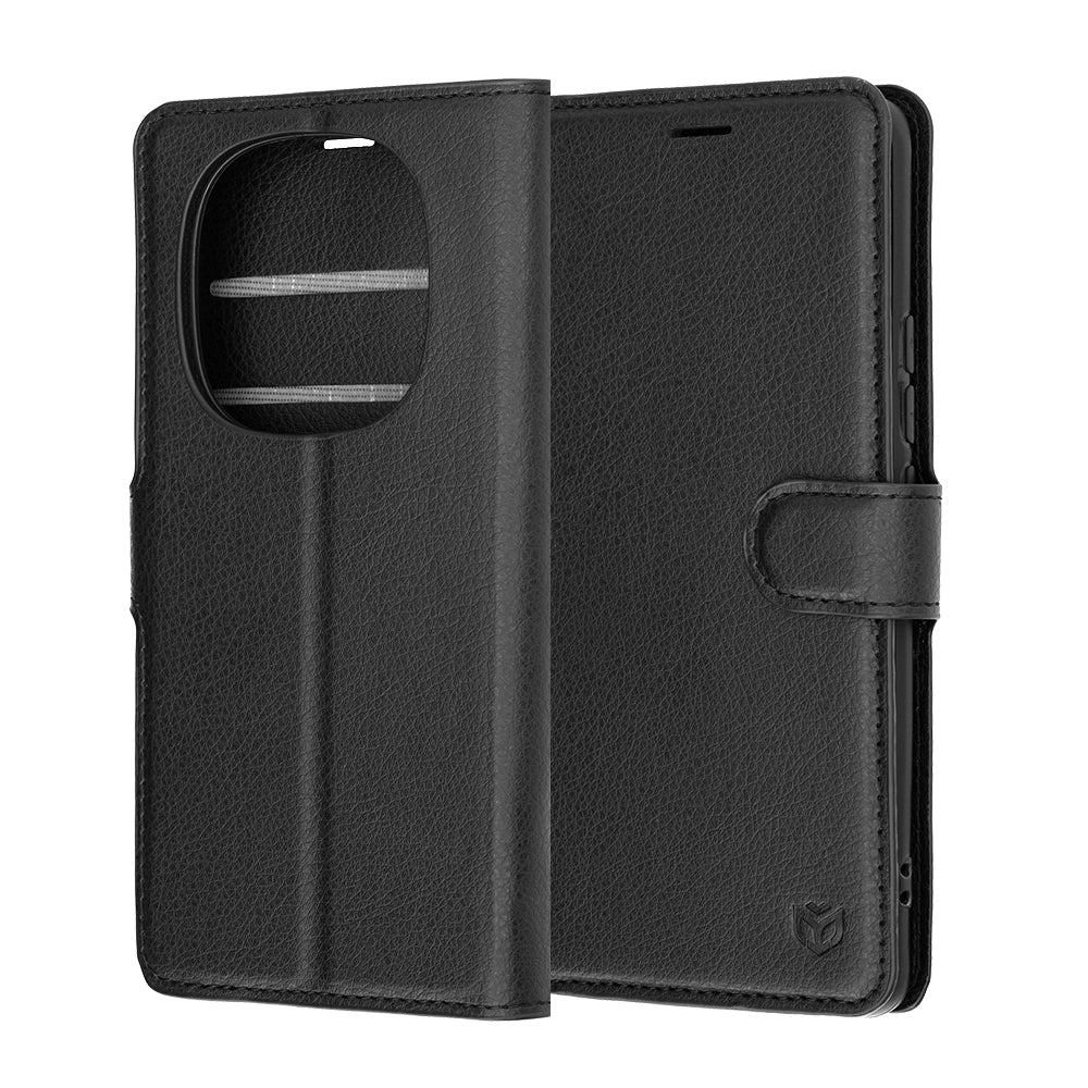 Husa de protectie Techsuit Leather Folio compatibil cu Xiaomi Redmi Note 15 Pro 4G, Negru