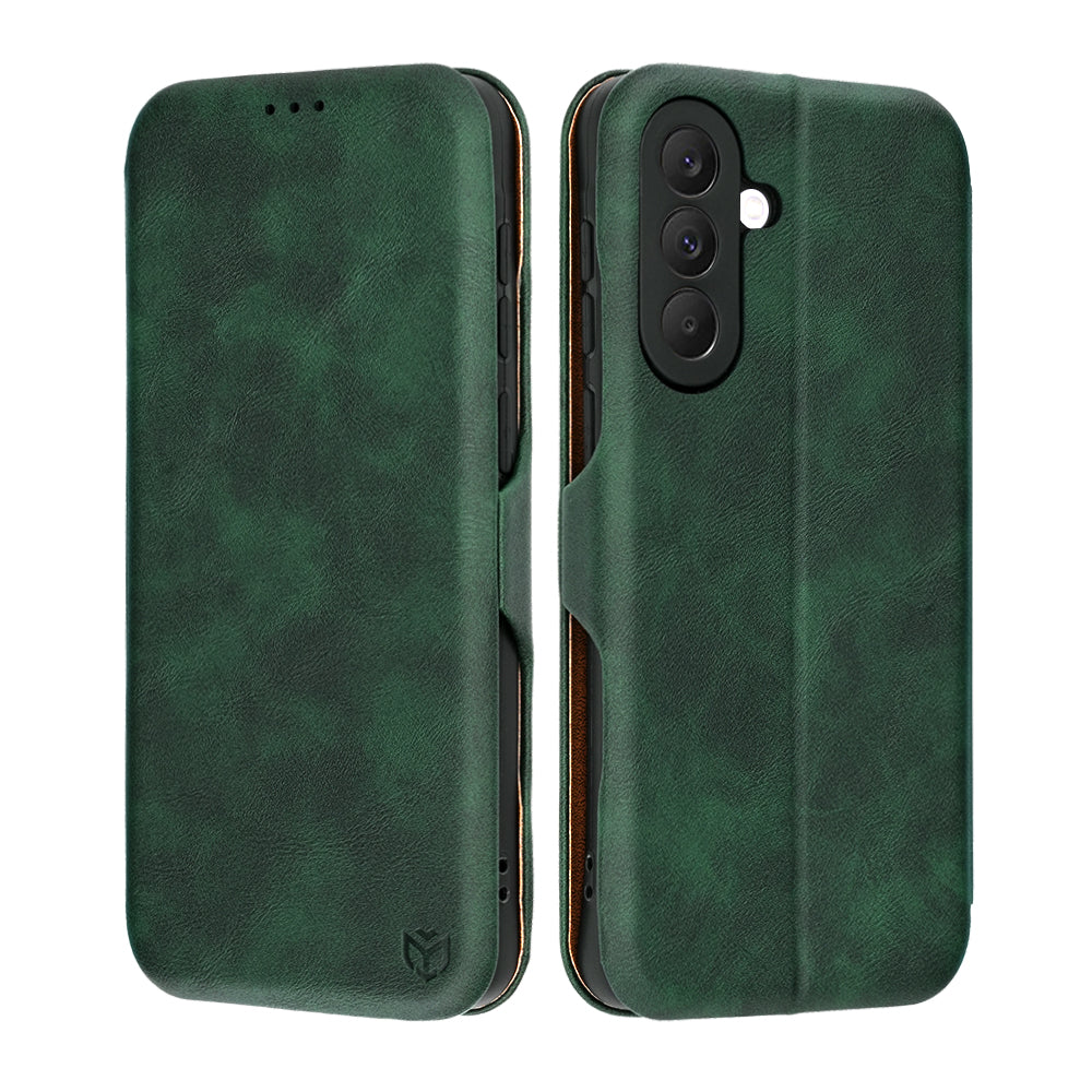 Husa de protectie Techsuit Safe Wallet Plus compatibil cu Samsung Galaxy A57 5G, Verde