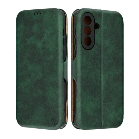 Husa de protectie Techsuit Safe Wallet Plus compatibil cu Samsung Galaxy A57 5G, Verde