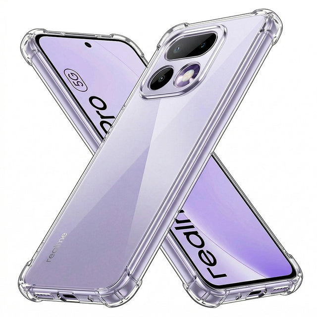 Husa de protectie Techsuit Shockproof Clear Silicone compatibil cu Realme 16 Pro, Transparent