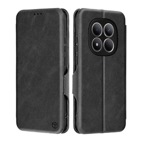 Husa de protectie Techsuit Safe Wallet Plus compatibil cu Xiaomi Redmi Note 15 Pro 5G, Negru