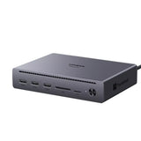 Hub/Dock Ugreen Docking Station U712 10in1 (75795F), Fast Charging, 2x Thunderbolt 5, 3x USB, RJ45, DP, SD/TF, 8K@60Hz, 120Gbps, Gri