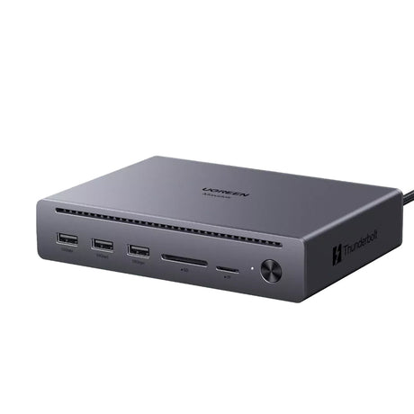 Hub/Dock Ugreen Docking Station U712 10in1 (75795F), Fast Charging, 2x Thunderbolt 5, 3x USB, RJ45, DP, SD/TF, 8K@60Hz, 120Gbps, Gri