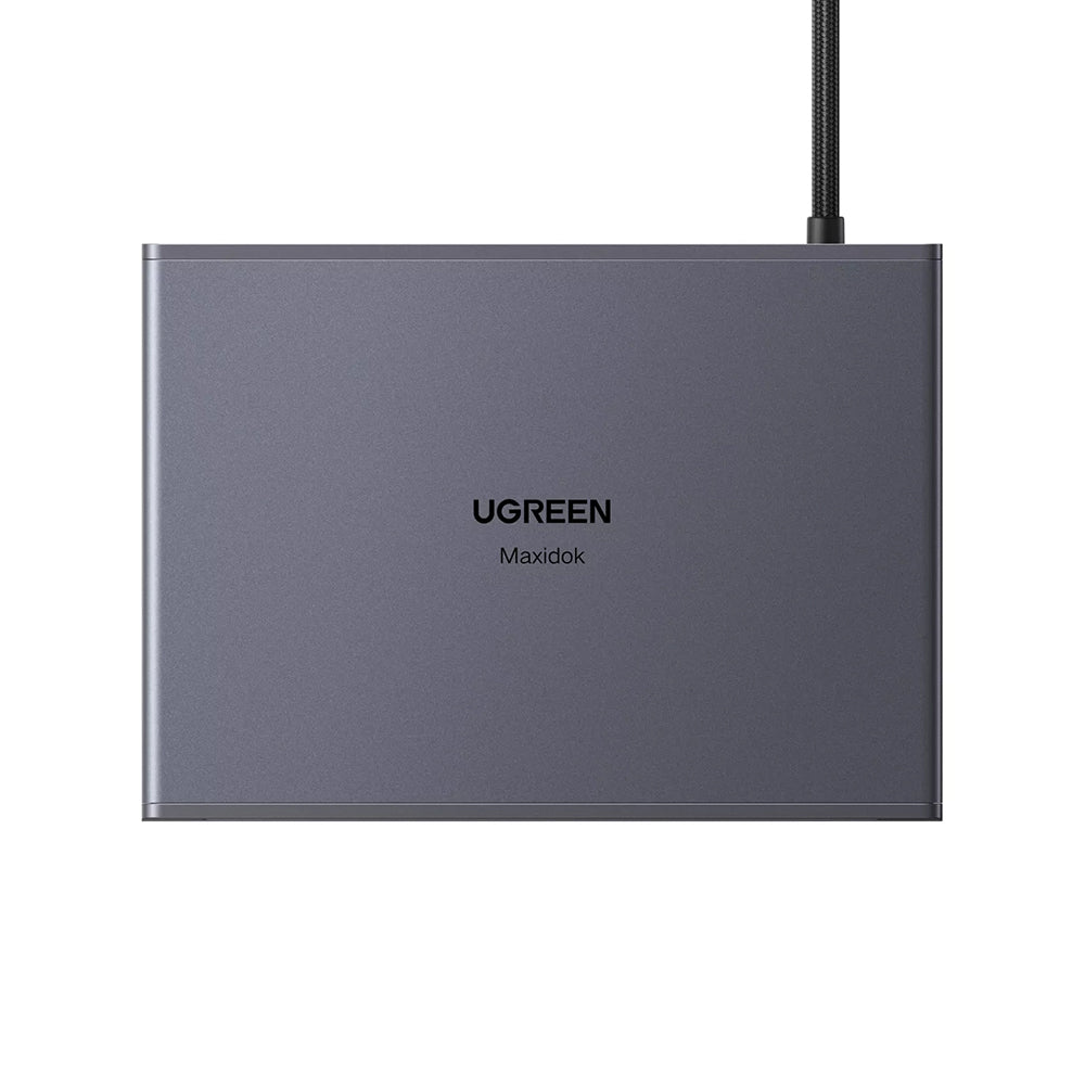 Hub/Dock Ugreen Docking Station U712 10in1 (75795F), Fast Charging, 2x Thunderbolt 5, 3x USB, RJ45, DP, SD/TF, 8K@60Hz, 120Gbps, Gri