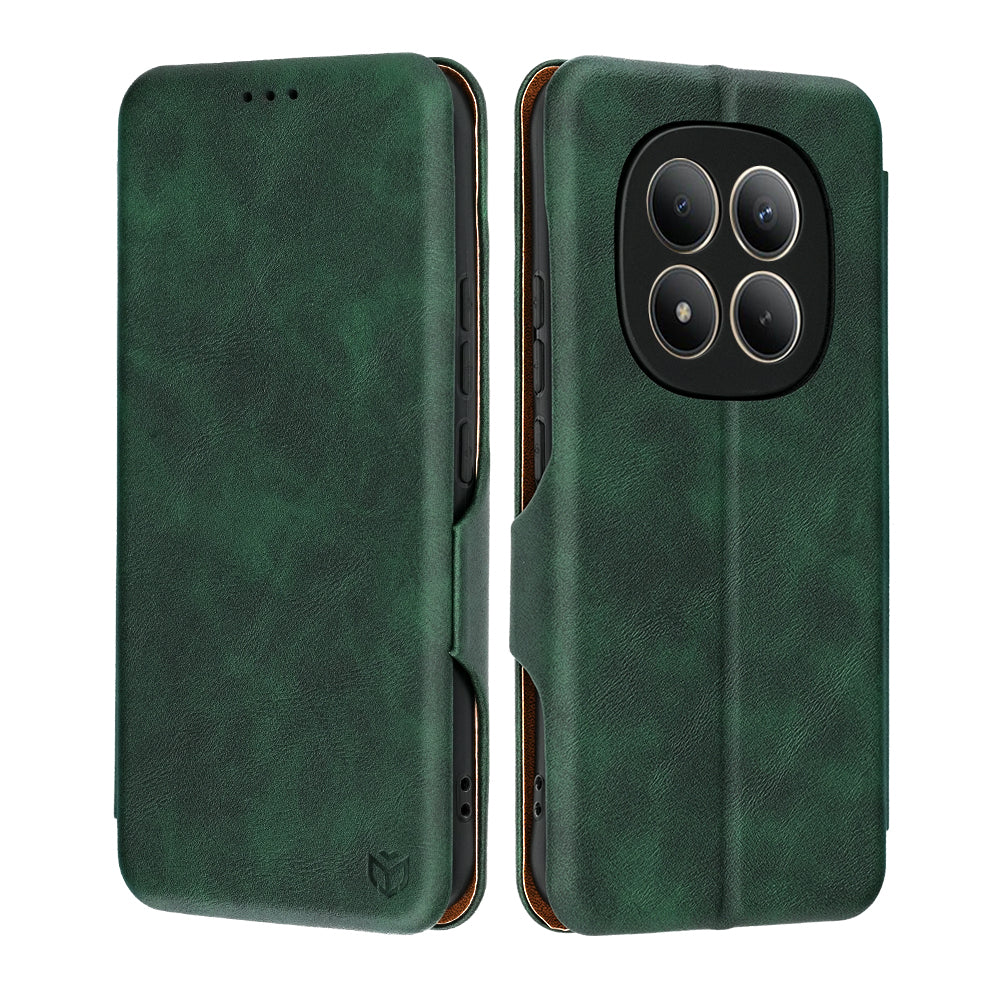 Husa de protectie Techsuit Safe Wallet Plus compatibil cu Xiaomi Redmi Note 15 Pro+ 5G / Poco M8 Pro 5G, Verde