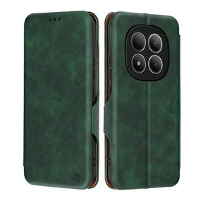Husa de protectie Techsuit Safe Wallet Plus compatibil cu Xiaomi Redmi Note 15 Pro+ 5G / Poco M8 Pro 5G, Verde