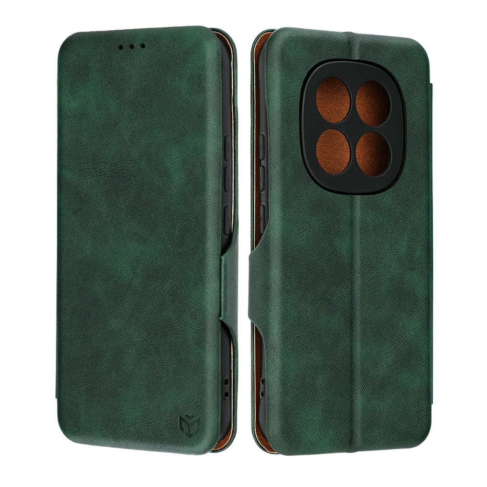Husa de protectie Techsuit Safe Wallet Plus compatibil cu Xiaomi Redmi Note 15 Pro+ 5G / Poco M8 Pro 5G, Verde