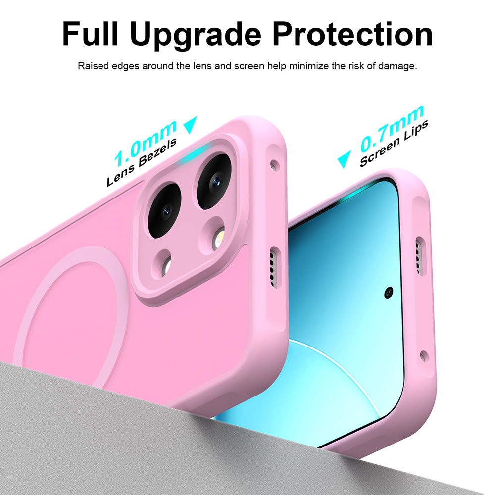 Husa de protectie Techsuit HaloFrost II MagSafe compatibil cu Xiaomi Poco X8 Pro Max, Roz