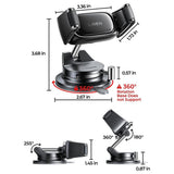 Suport Auto Lisen A609 (YL0225120003), Rotire 360°, Negru