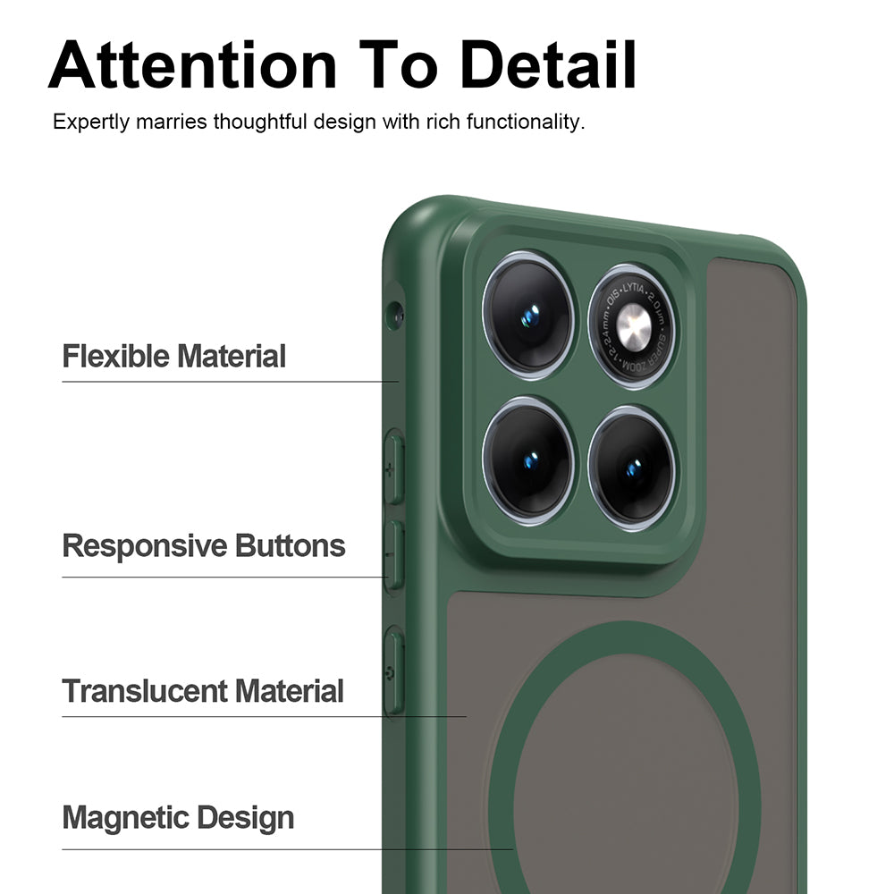 Husa pentru Motorola Edge 70 Fusion - Techsuit HaloFrost II MagSafe - Green