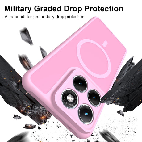 Husa pentru Motorola Edge 70 Fusion - Techsuit HaloFrost II MagSafe - Pink