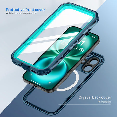 Husa de protectie ShellBox compatibil cu iPhone 16, Negru
