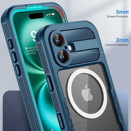Husa de protectie ShellBox compatibil cu iPhone 16, Negru