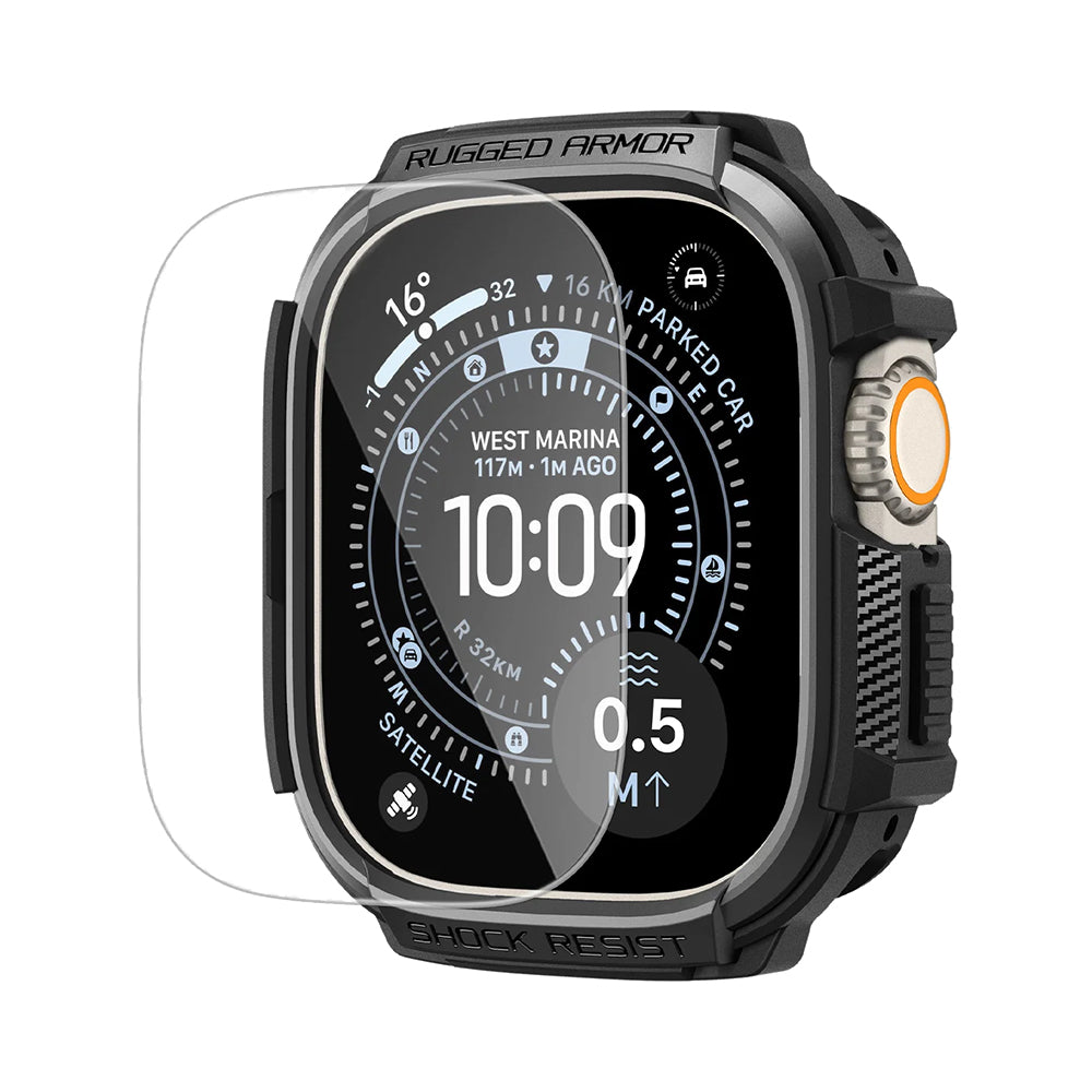 Folie de protectie smartwatch Apple Watch Ultra / Ultra 2 / Ultra 3, Negru