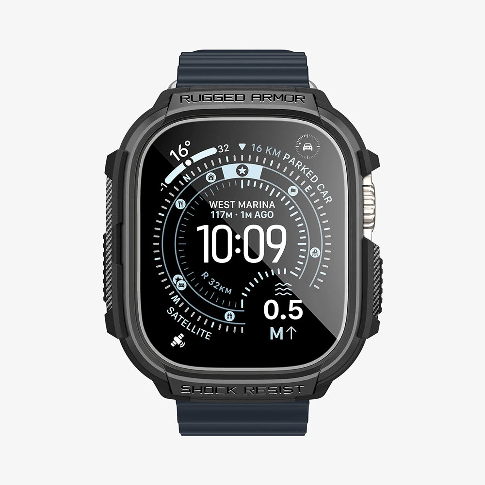 Folie de protectie smartwatch Apple Watch Ultra / Ultra 2 / Ultra 3, Negru