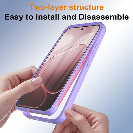 Husa de protectie Techsuit ColorVerse 360 Series compatibil cu Oppo A6 Pro 4G / A6 Pro 5G, Mov