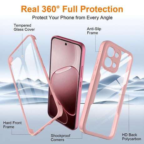 Husa de protectie Techsuit ColorVerse 360 Series compatibil cu Oppo A6 Pro 4G / Oppo A6 Pro 5G, Roz
