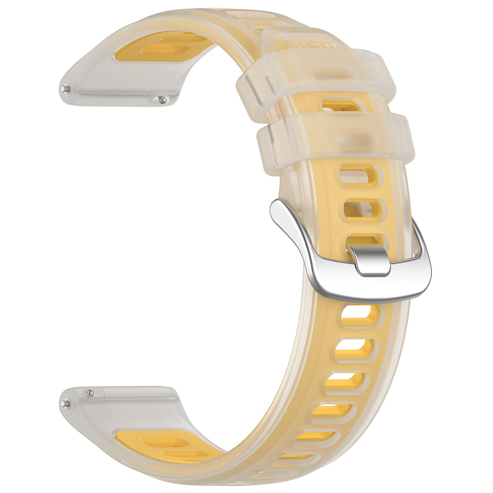 Curea smartwatch Techsuit compatibil cu Samsung Galaxy Watch4 / Watch5 / Watch Active 2, Galben