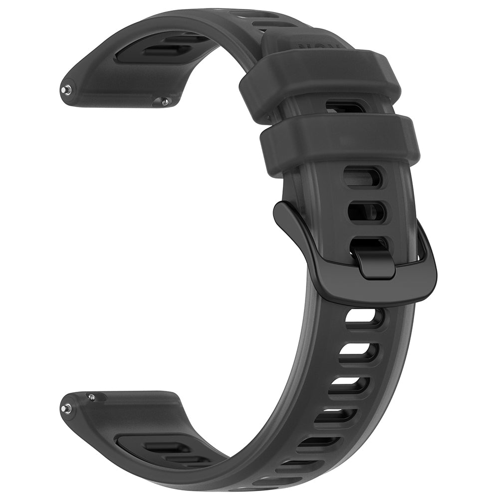 Curea smartwatch Techsuit compatibil cu Samsung Galaxy Watch / Huawei Watch GT, Negru